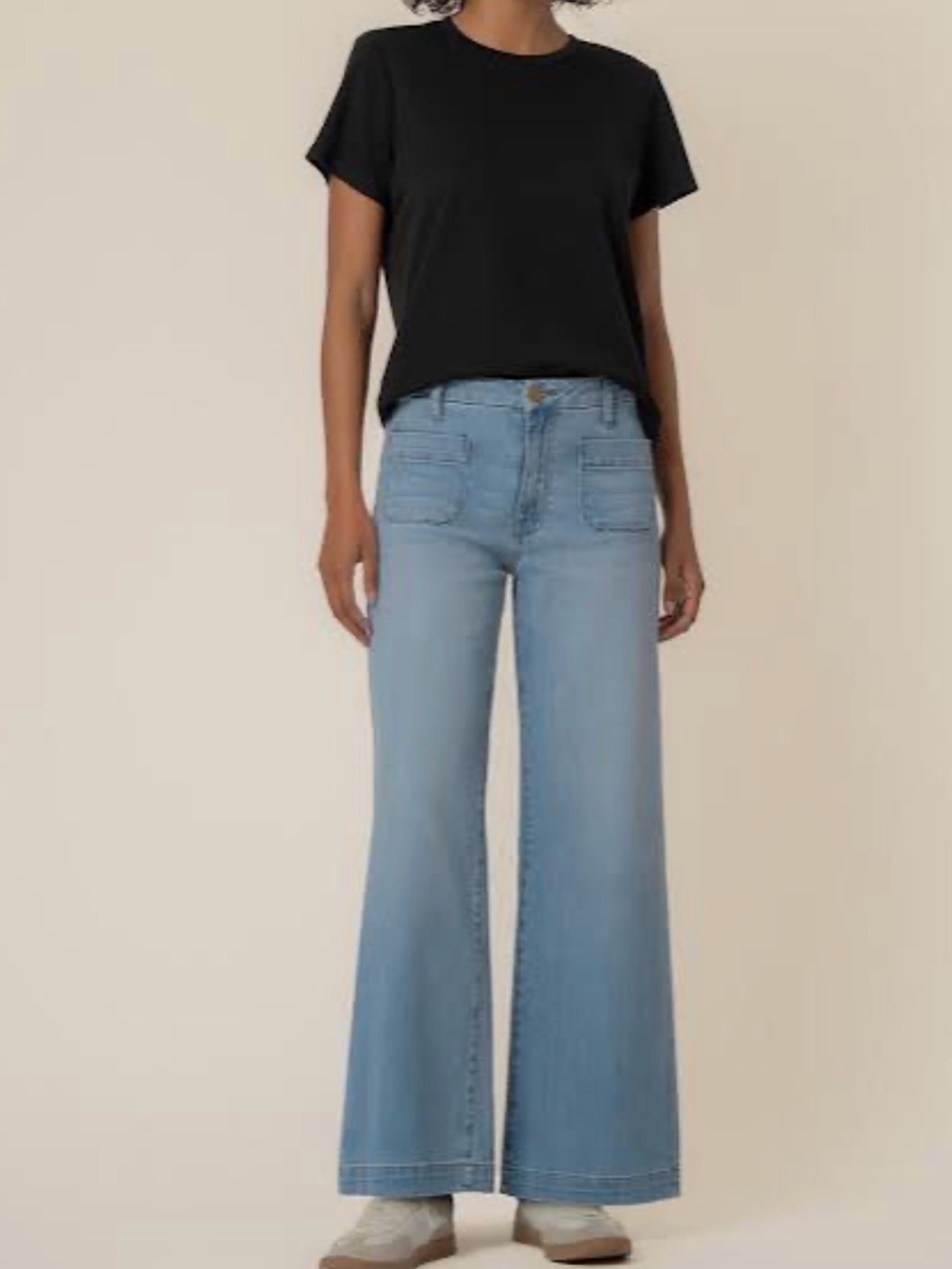 🔥 TRENDING!! KUT from The Cloth Meg Patch Pocket Wide Leg Jean